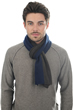 Cashmere & Yak uomo sciarpe foulard luvo blu notte marrone naturale 164 x 26 cm
